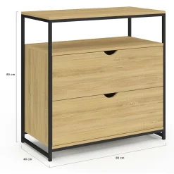 Commode industrielle 2 tiroirs*IDMarket