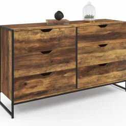 Commode XXL design industriel avec 6 tiroirs*IDMarket Hot