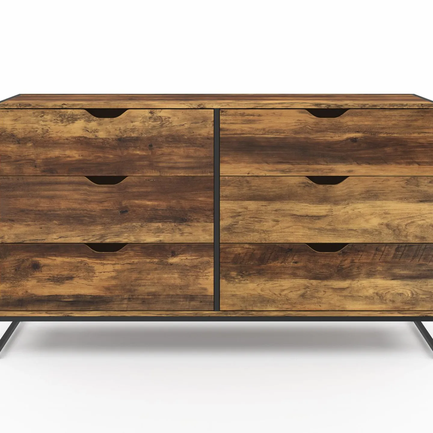 Commode XXL design industriel avec 6 tiroirs*IDMarket Hot