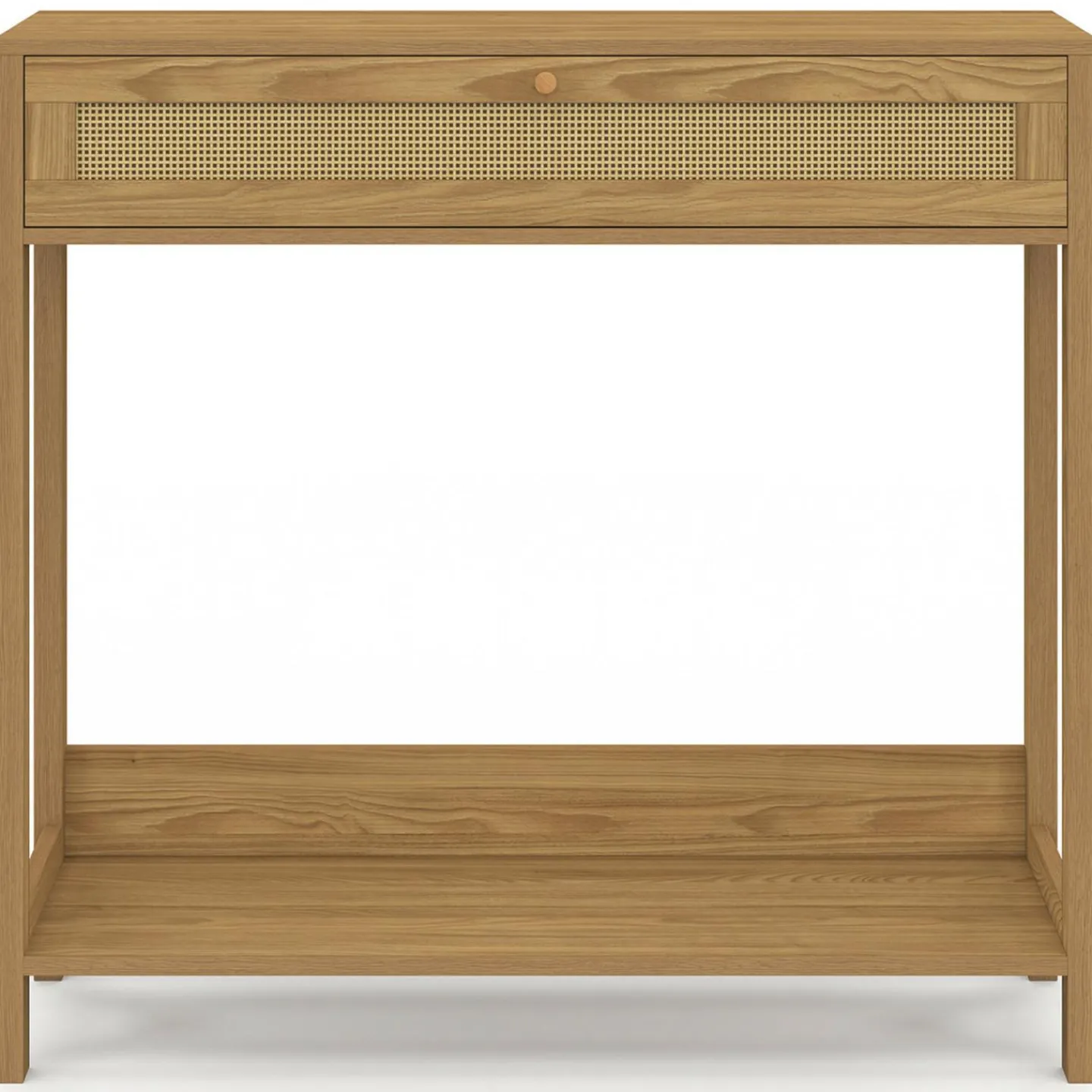 Console 1 tiroir effet naturel cannage*IDMarket Discount