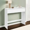 Console bois blanc 1 tiroir design moderne*IDMarket Sale