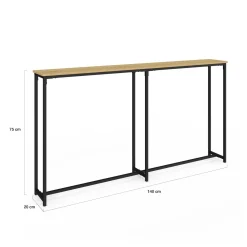 Console bout de canapé table d'appoint design industriel*IDMarket Sale