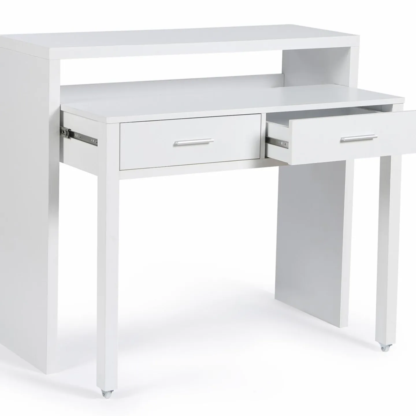 Console bureau extensible blanc*IDMarket Best