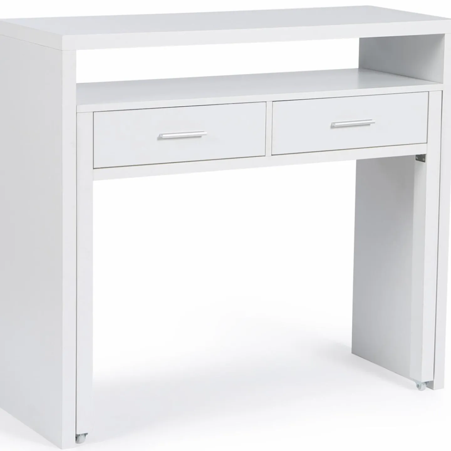 Console bureau extensible blanc*IDMarket Best