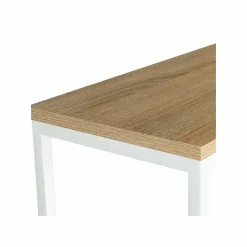 Console industrielle bois et métal blanc*IDMarket Clearance