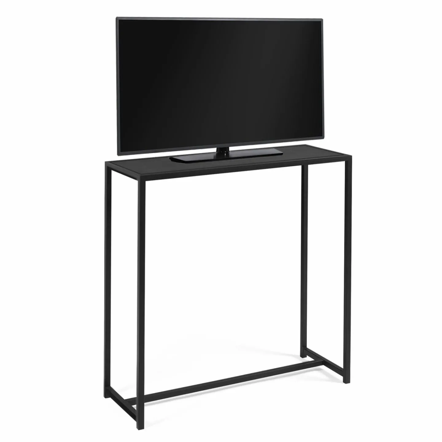 Console métal noir style industriel 80 cm*IDMarket Discount