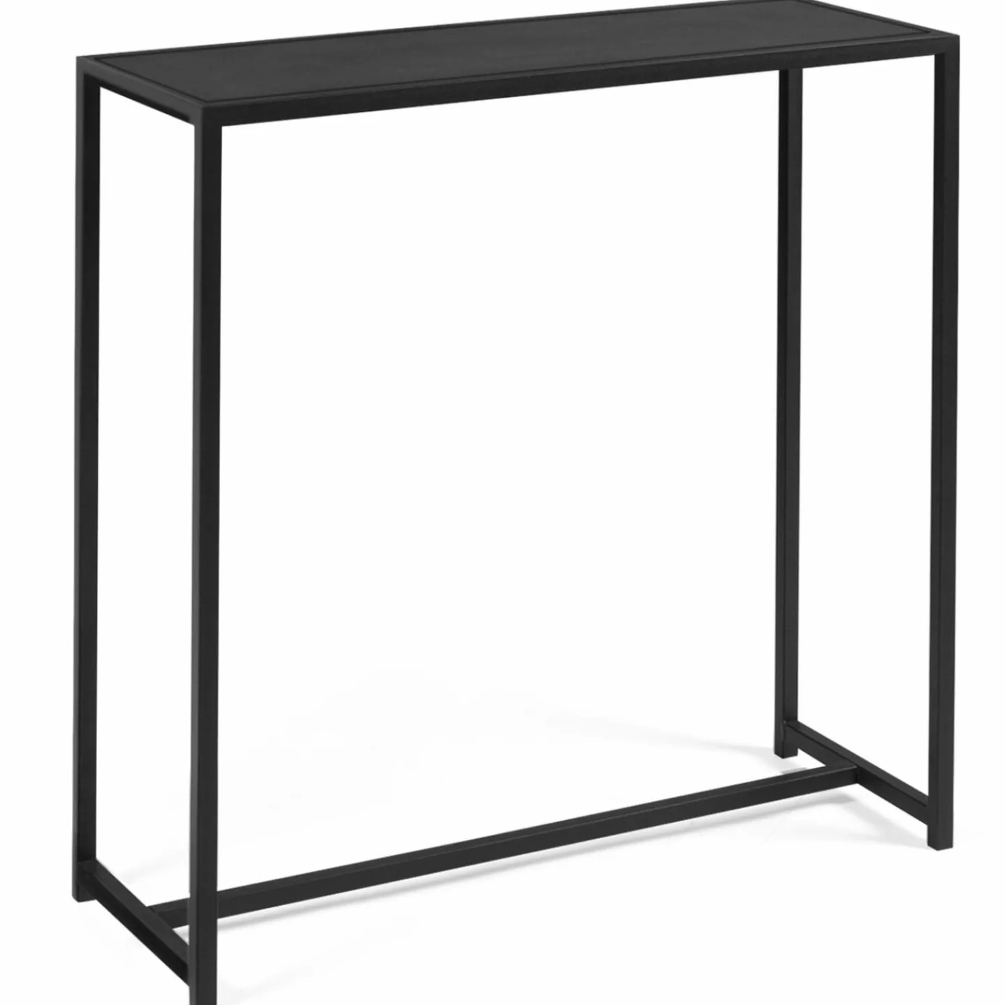 Console métal noir style industriel 80 cm*IDMarket Discount