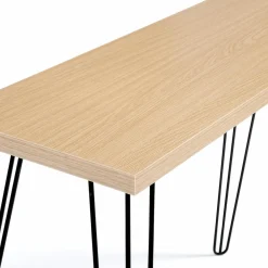 Console vintage bois pieds épingle*IDMarket Discount