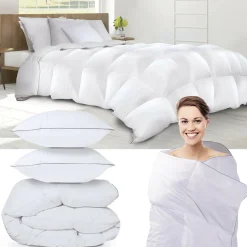 Couette 240x220 + 2 oreillers en plume d’oie*IDMarket Sale