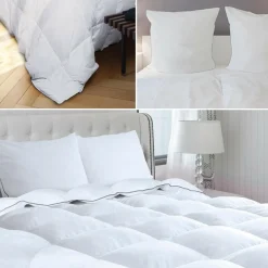 Couette 240x260 + 2 oreillers en plume d'oie*IDMarket Outlet