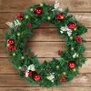 Couronne de Noël avec 20 LED blanche*IDMarket Discount