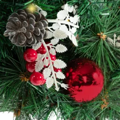 Couronne de Noël avec 20 LED blanche*IDMarket Discount