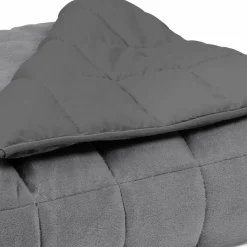 Couverture lestée 7kg 150x200 cm gris clair et gris foncé*IDMarket Outlet