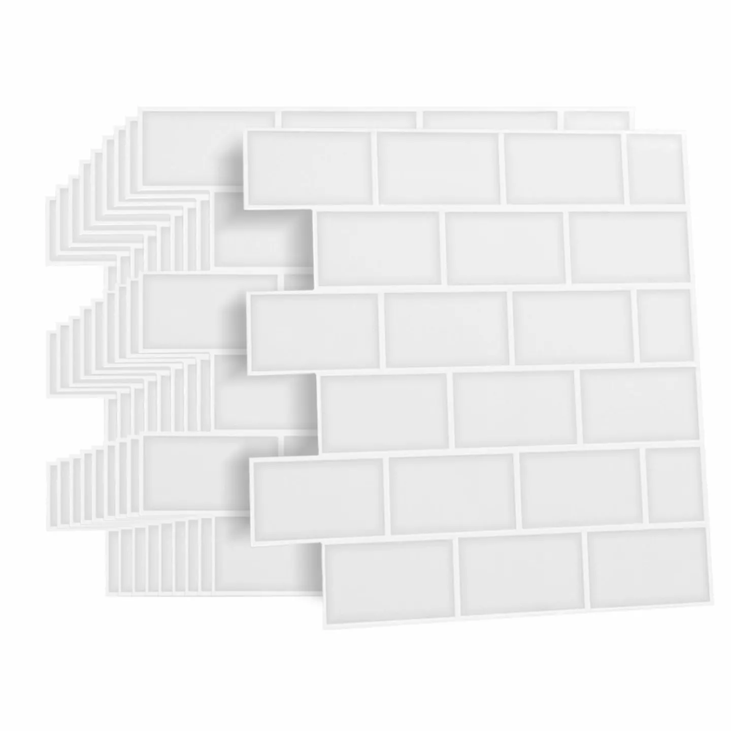 Crédence adhésive murale effet carrelage blanc*IDMarket Clearance