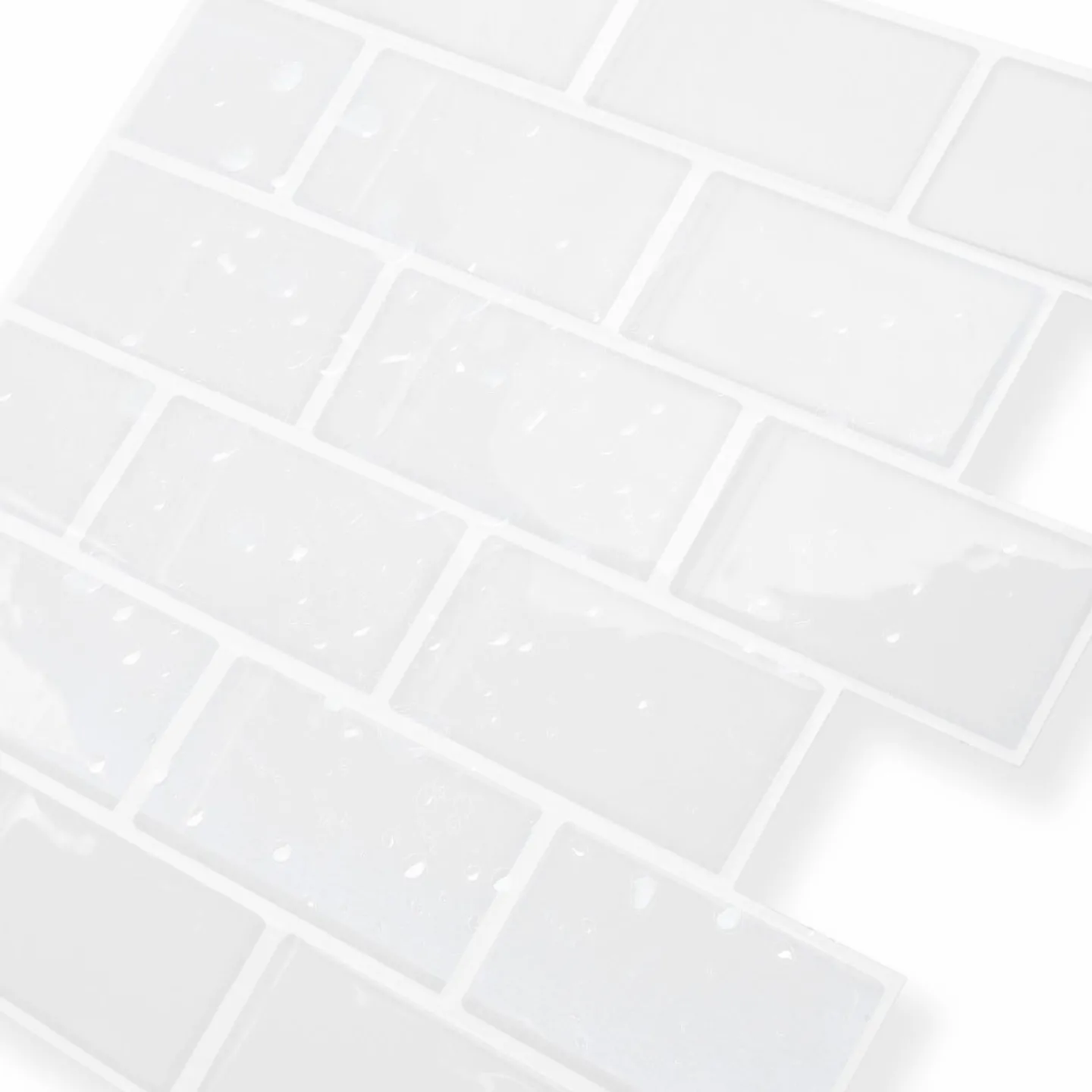 Crédence adhésive murale effet carrelage blanc*IDMarket Clearance