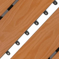 Dalles composite clipsables 30x30 CM imitation teck*IDMarket Clearance