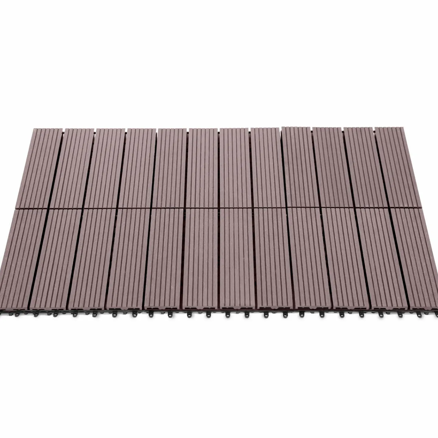 Dalles composite clipsables 30x30 cm pour terrasse*IDMarket Clearance