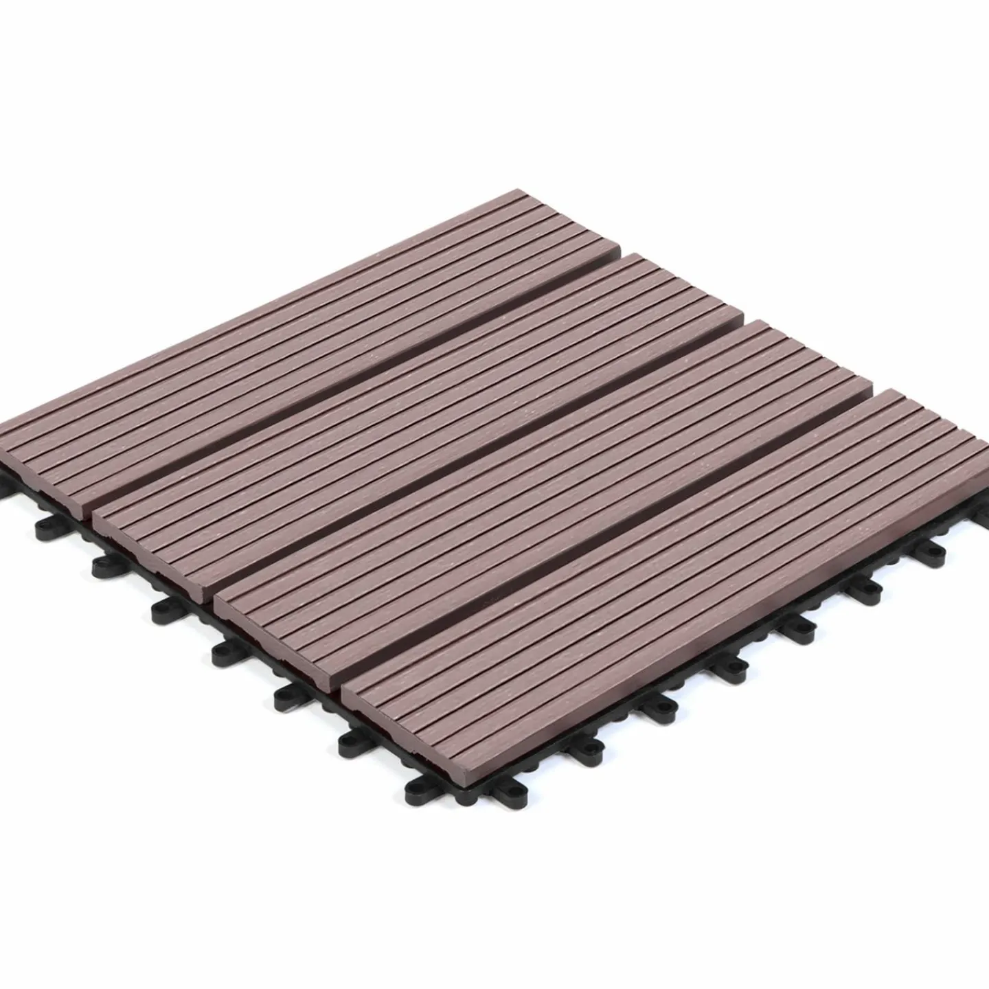 Dalles composite clipsables 30x30 cm pour terrasse*IDMarket Clearance