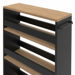 Desserte de cuisine avec chariot de rangement à étages*IDMarket