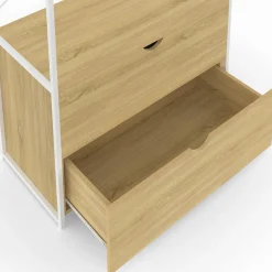 Dressing bois et métal blanc*IDMarket Online