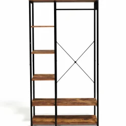 Dressing penderie avec étagères style industriel*IDMarket Clearance