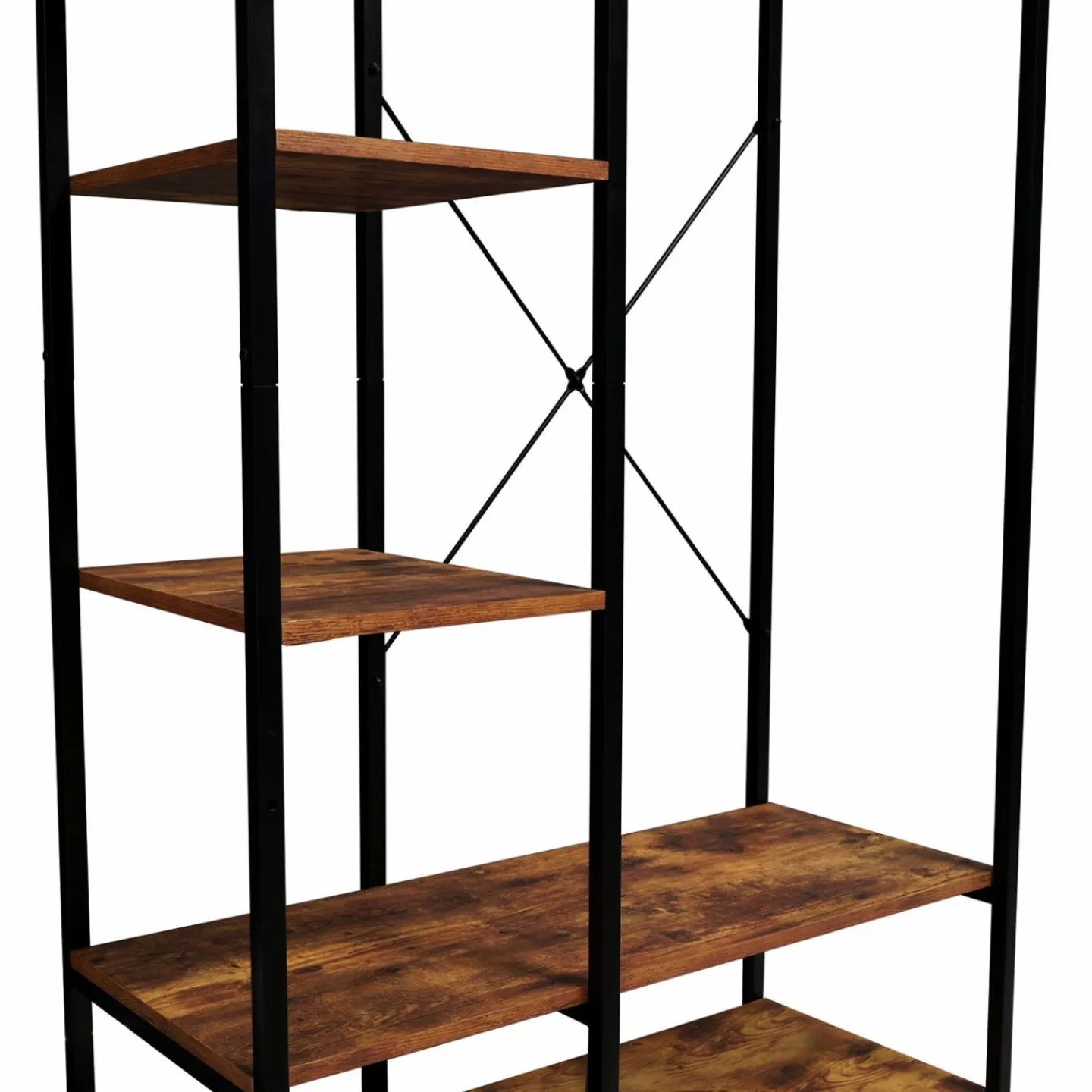 Dressing penderie avec étagères style industriel*IDMarket Clearance