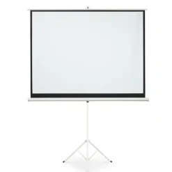 Ecran de projection 84 pouces avec support trépied hauteur réglable*IDMarket Sale