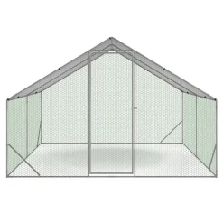 Enclos à poules 9m2 parc grillagé 3x3m*IDMarket Hot