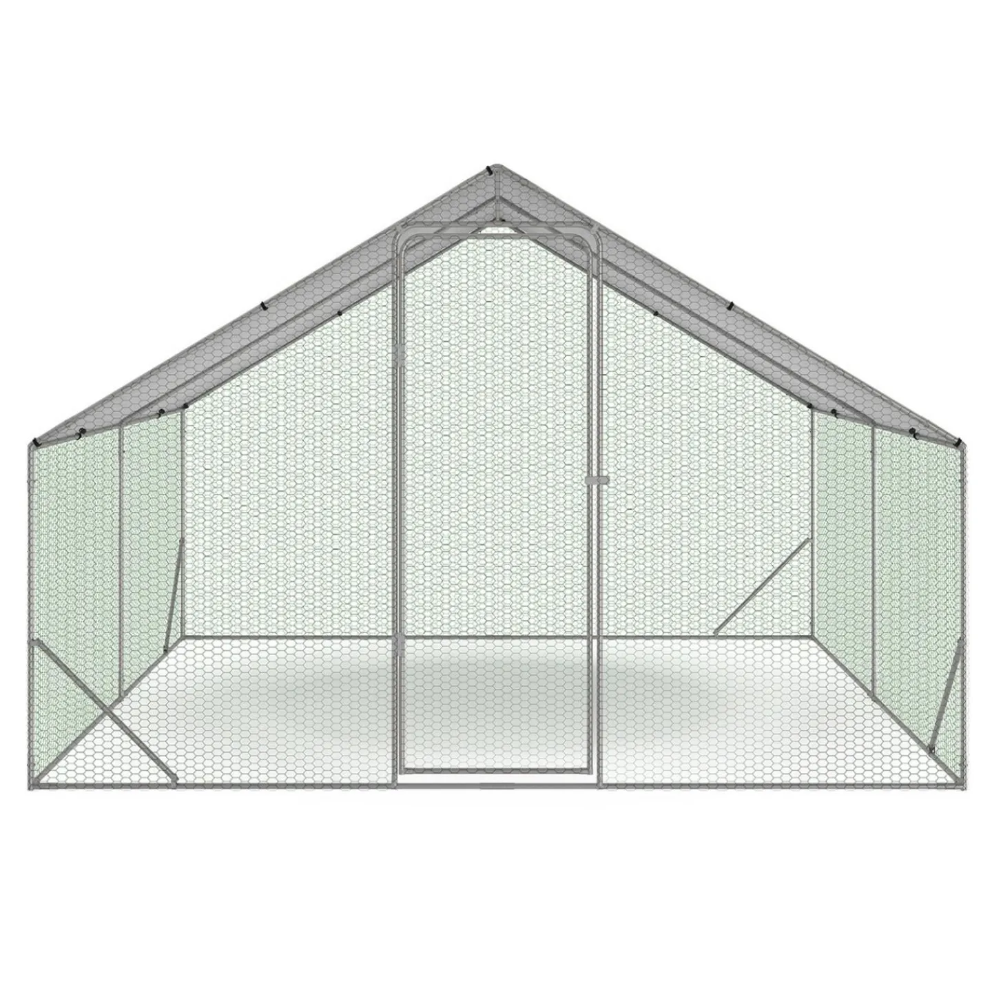 Enclos à poules 9m2 parc grillagé 3x3m*IDMarket Hot