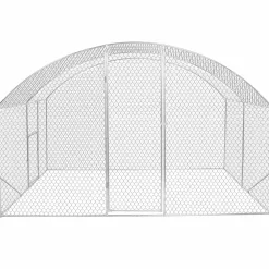 Enclos poulailler 7,5 m 2 avec toit dôme*IDMarket