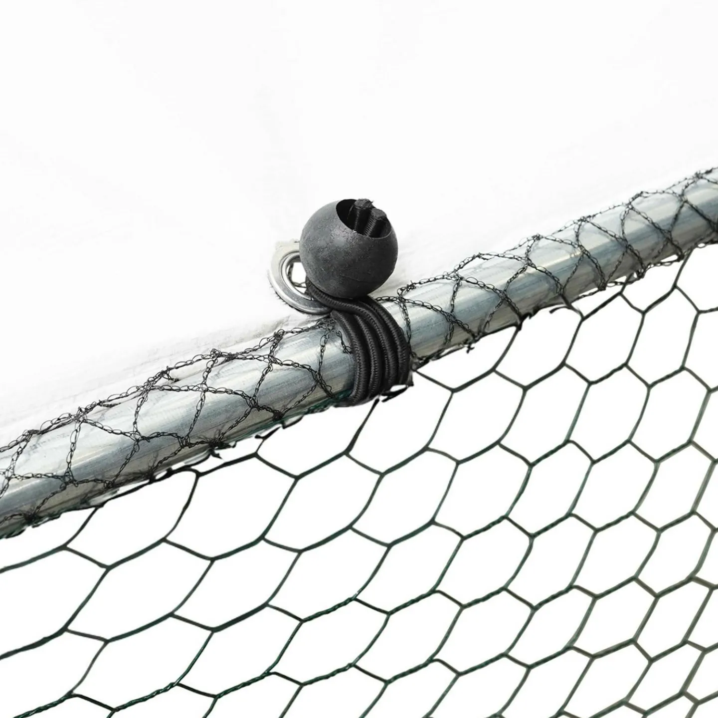 Enclos poulailler 12 m² en acier galvanisé avec perchoir*IDMarket Hot