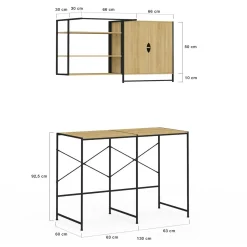 Ensemble pour machine à laver et sèche-linge design industriel*IDMarket Hot