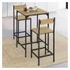 Ensemble table de bar carrée 60 cm et 2 chaises de bar design industriel*IDMarket Hot