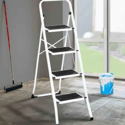 Escabeau 4 marches pliable*IDMarket Online