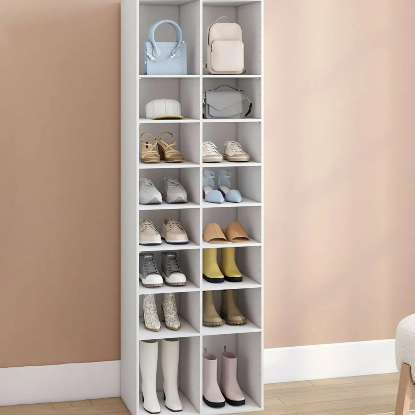 Etagère à chaussures 16 compartiments*IDMarket Outlet