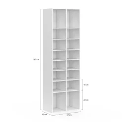 Etagère à chaussures 16 compartiments*IDMarket Outlet