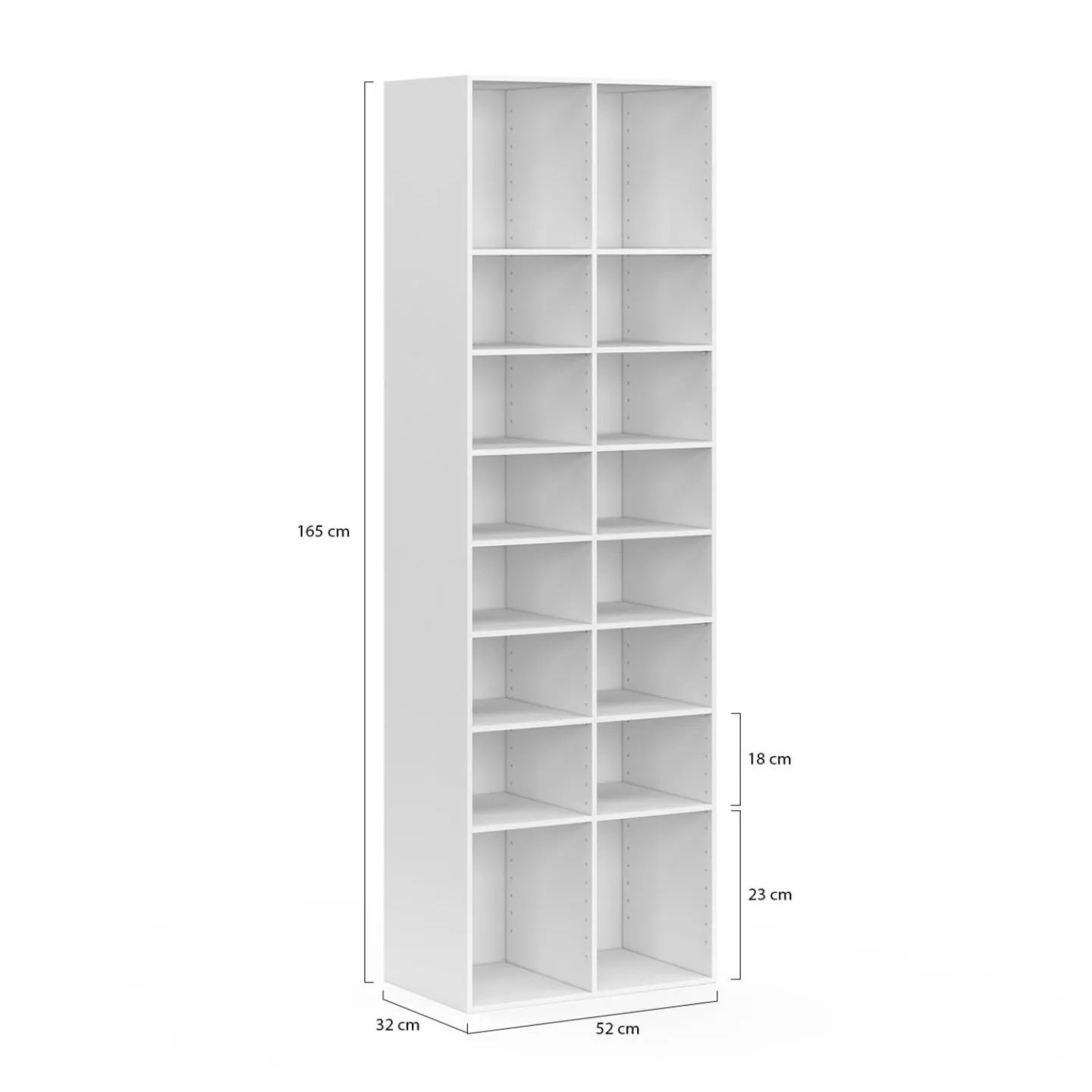 Etagère à chaussures 16 compartiments*IDMarket Outlet