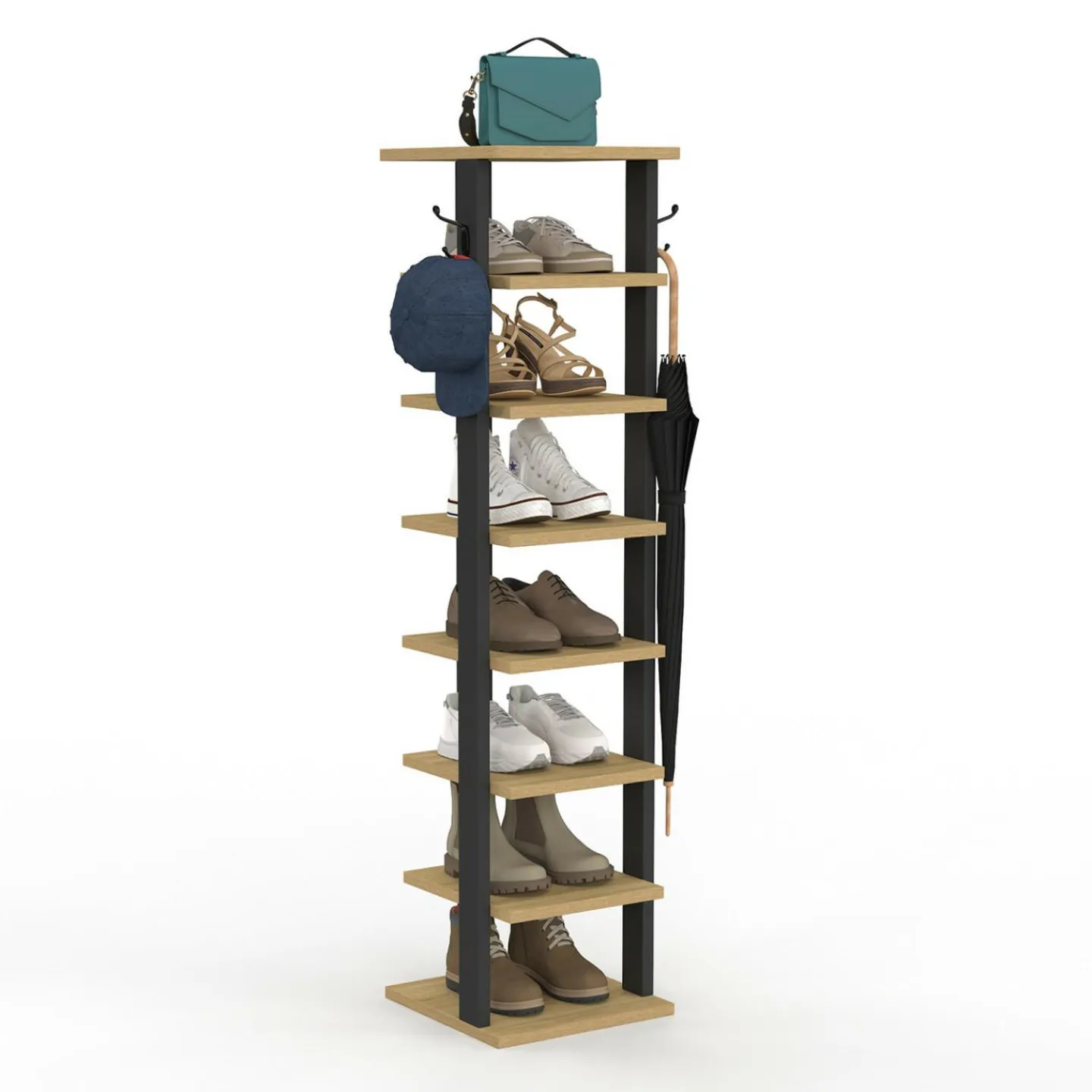 Etagère à chaussures 8 niveaux*IDMarket Best