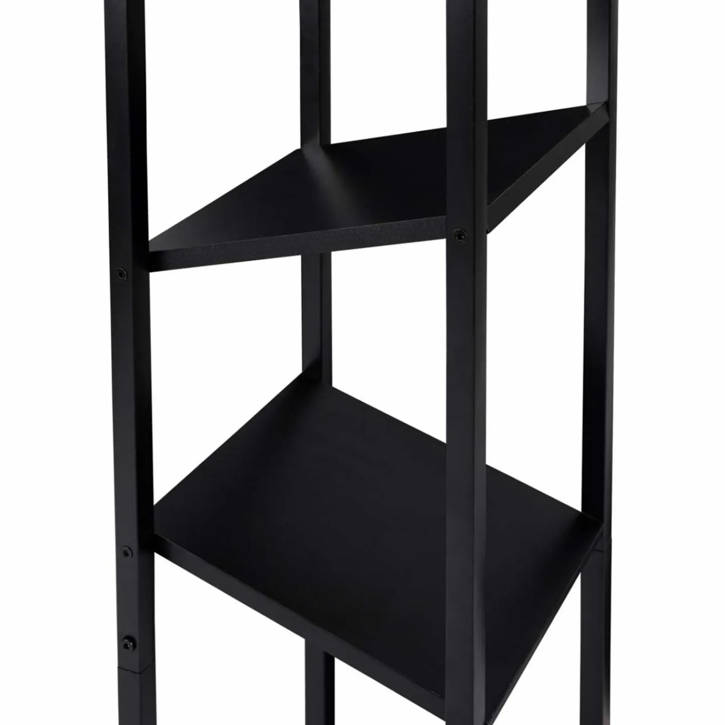 Etagère de rangement pour bois de chauffage en acier noir*IDMarket New