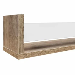 Etagères à épices hêtre et blanc*IDMarket