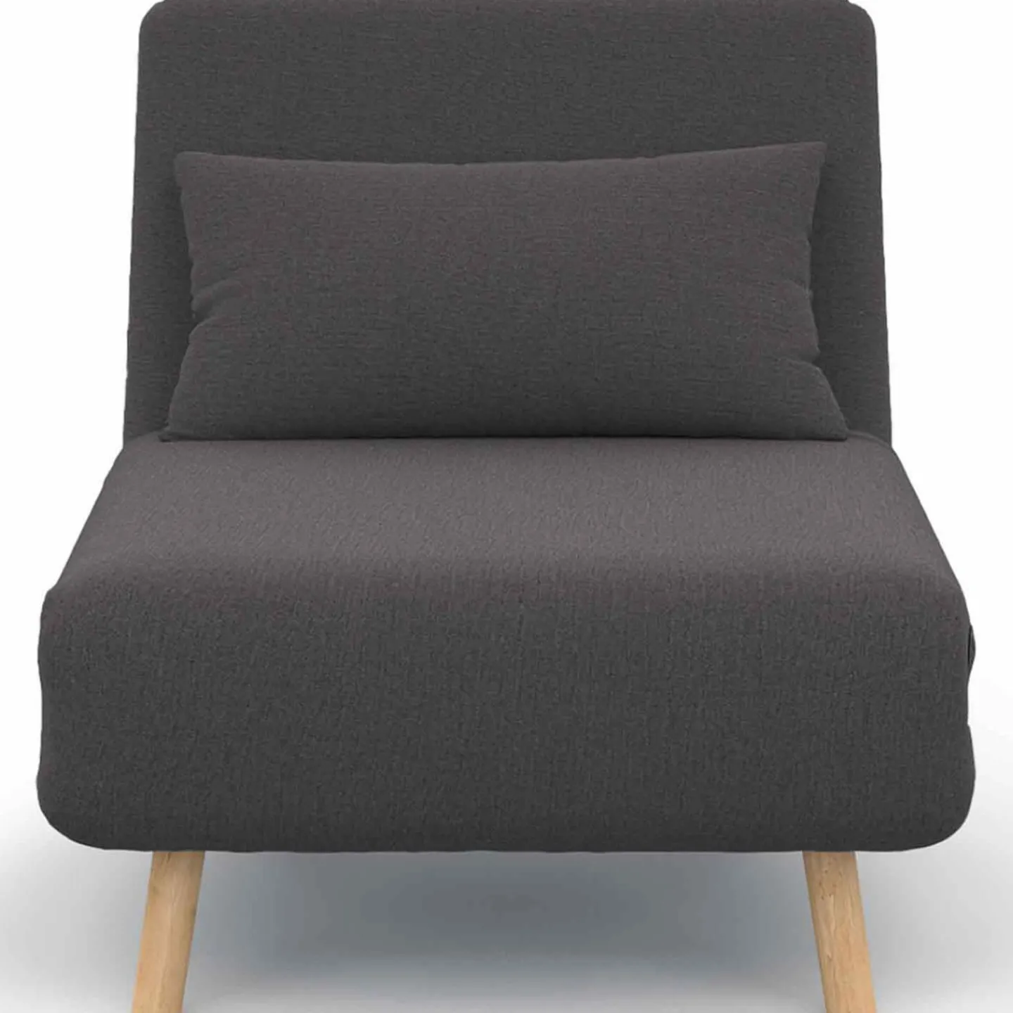 Fauteuil convertible en lit 1 place gris anthracite*IDMarket Outlet