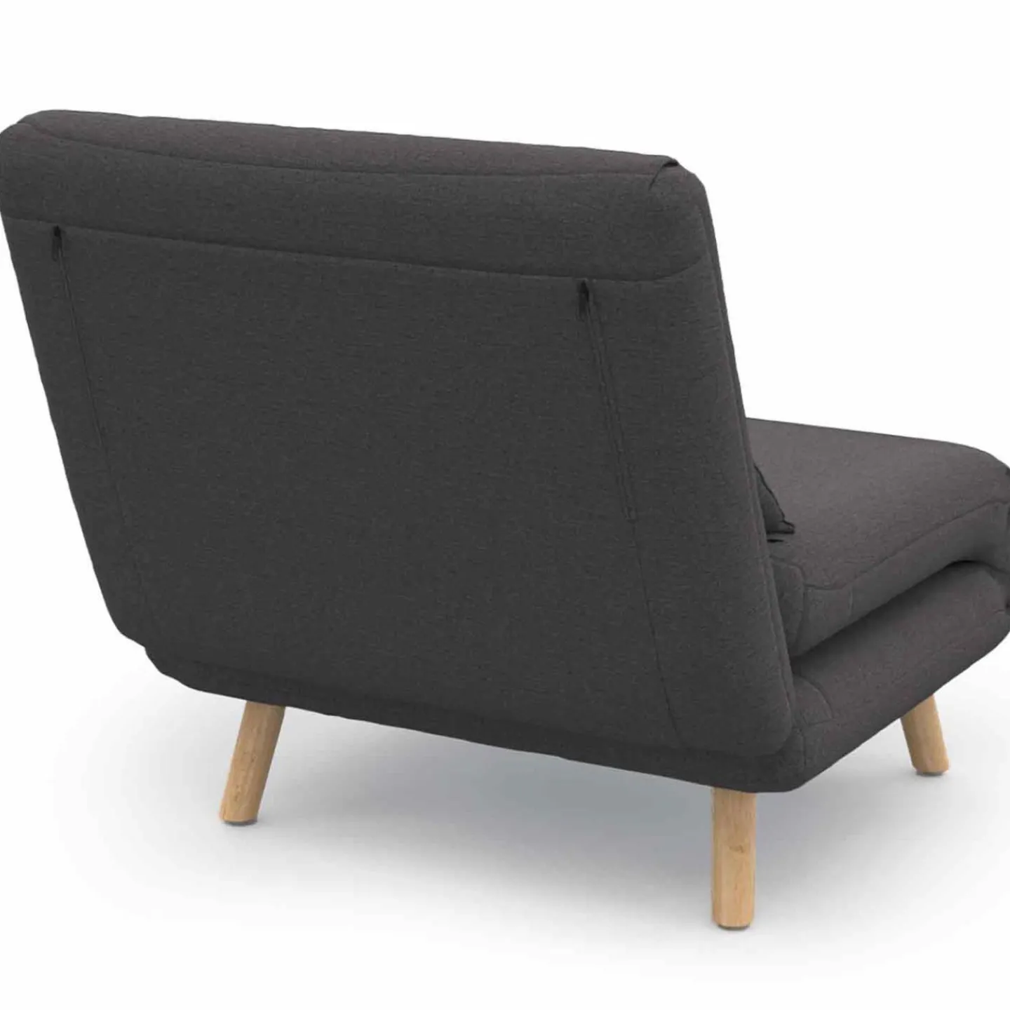 Fauteuil convertible en lit 1 place gris anthracite*IDMarket Outlet