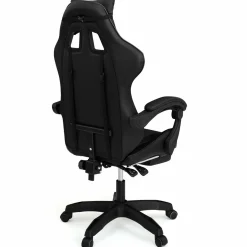 Fauteuil gamer noir réglable et inclinable avec repose pied*IDMarket Best