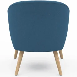 Fauteuil scandinave cabriolet bleu*IDMarket Clearance