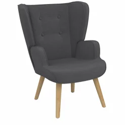 Fauteuil scandinave confortable gris*IDMarket Online