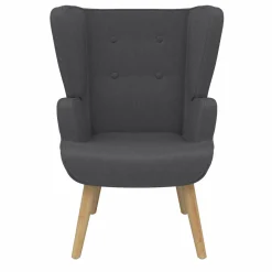 Fauteuil scandinave confortable gris*IDMarket Online
