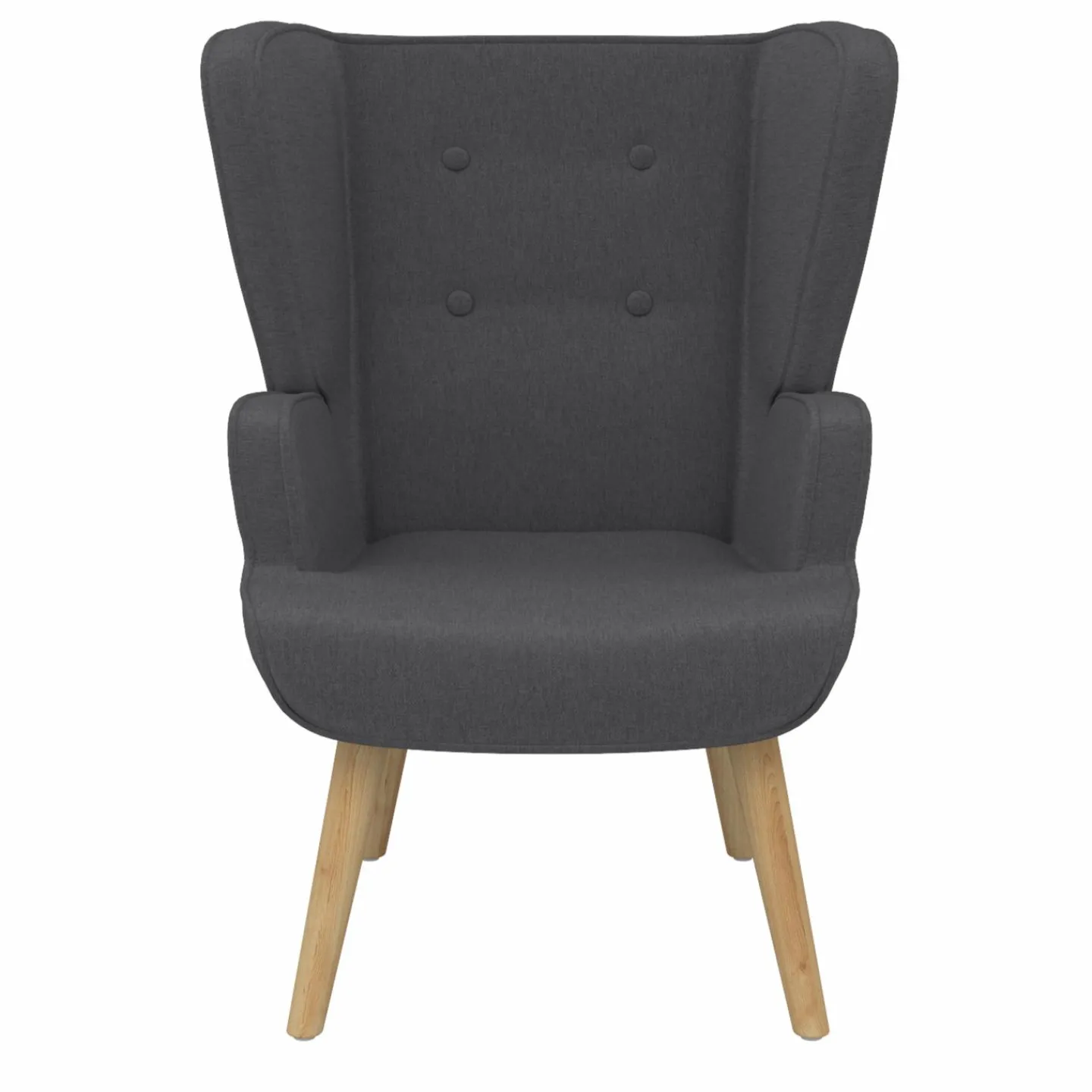 Fauteuil scandinave confortable gris*IDMarket Online