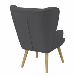 Fauteuil scandinave confortable gris*IDMarket Online
