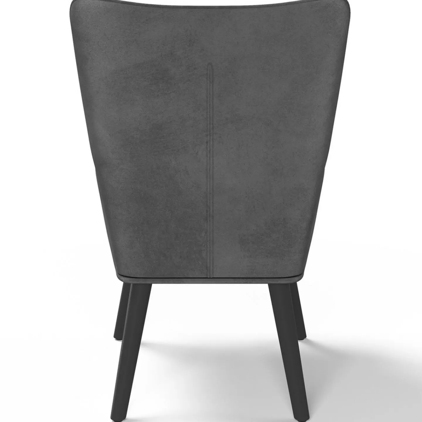 Fauteuil scandinave en velours gris*IDMarket