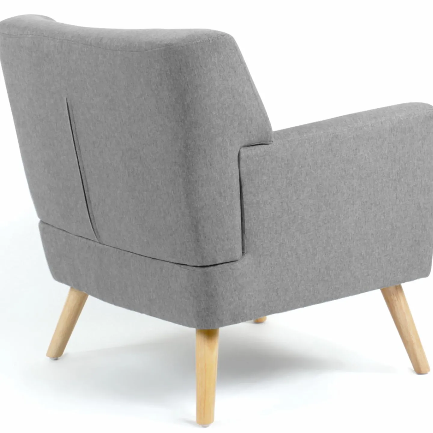 Fauteuil scandinave gris chiné*IDMarket
